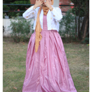 ruby grace — double gown suit with stone worked sleeve